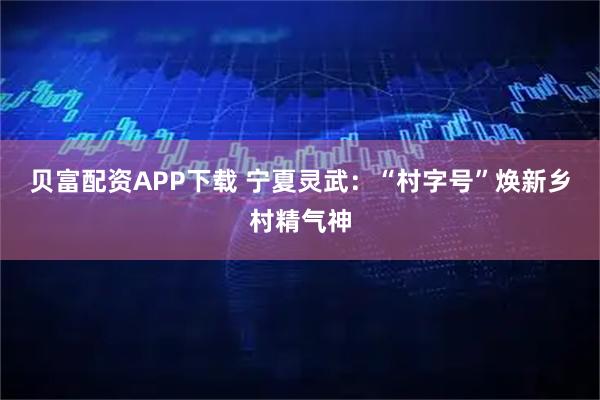 贝富配资APP下载 宁夏灵武：“村字号”焕新乡村精气神